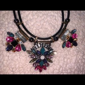 Statement multi-colored necklace
